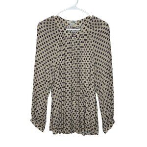 BODEN Polka Dot Long Sleeve Blouse Womens Size 14